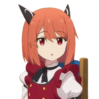 😯 Аниме, Мультфильм, Персонаж, Иллюстрация telegram sticker