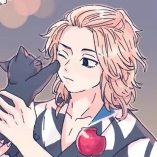 〰 アニメ, キャラクター, 猫, 漫画, イラスト telegram sticker