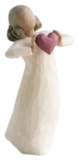 😍 figurine, ange, coeur, amour, décoration telegram sticker