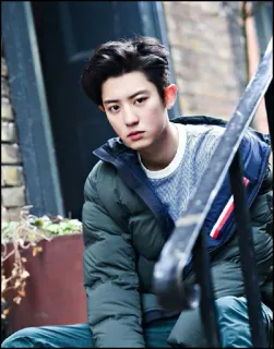 🌫 Chanyeol kpop, piosenkarz, exo, aktor, idol, koreański pop, chanyeol telegram sticker