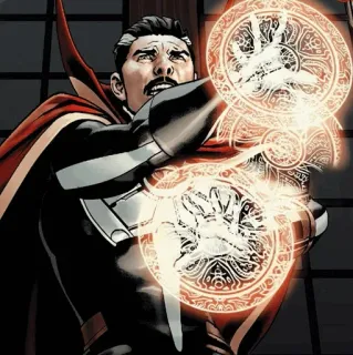 🧣 Doctor Strange doctor strange, marvel, czarodziej, magia, superbohater, postać z komiksu telegram sticker