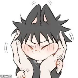 🖤 @HAWKS Anime, Cartoni animati, Chibi, Carino whatsapp sticker