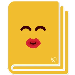 📔 libro, emoji, cara, dibujo animado telegram sticker