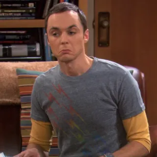 🤷‍♂️ Sheldon Cooper The Big Bang Theory sheldon, the big bang theory, tv show, sitcom, science, genius, funny telegram sticker
