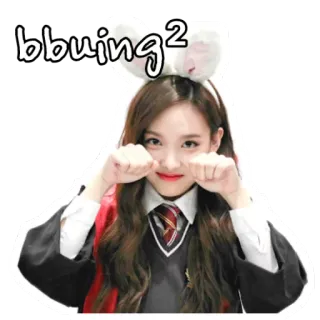 🙊 bbuing2 fofo, coelho, menina, kpop whatsapp sticker
