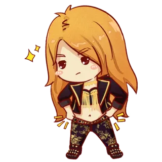 😏 Chibi, Anime, Mangá, Desenho animado, Fofo, Personagem, Kawaii whatsapp sticker