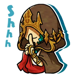 🤫 shhh 静かに, シー, しーっ, 指を口に telegram sticker