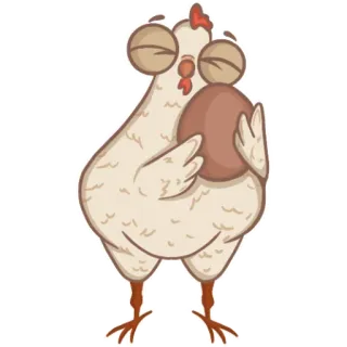 🥰 frango, ovo, animal, pássaro, fofo telegram sticker