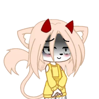 😁 Gacha, Anime, Personagem, Desenho animado, Ilustração telegram sticker