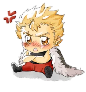 😑 アニメ, 怒り, 漫画, ちび, 可愛い, 赤面, キャラクター whatsapp sticker