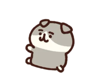 😳 chó, chó con, dễ thương, động vật, nhãn dán, phim hoạt hình, thú cưng, vật nuôi telegram sticker