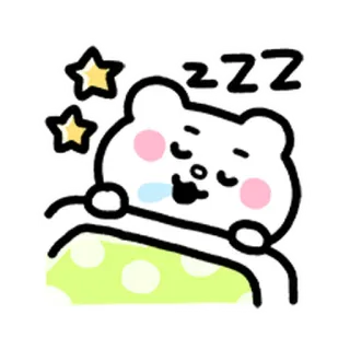 💨 ZZZ นอน, หมี, น่ารัก, การ์ตูน, zzz, นอนหลับ, เหนื่อย, งีบ telegram sticker