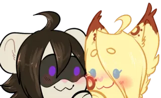 💕 cute, animal, cartoon, character, sticker telegram sticker