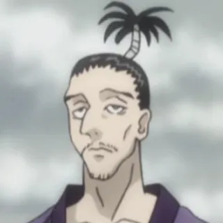 🏝 Palm Siberia Hunter x Hunter Anime, Handfläche, Hunter x Hunter, Ernst telegram sticker