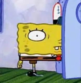 👁 Spongebob Спанч Боб, Мультфильм, Квадратные Штаны, Смешной, Nickelodeon whatsapp sticker