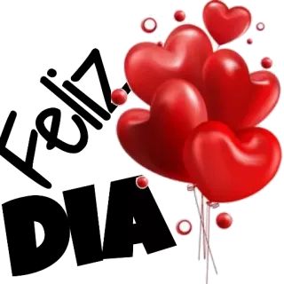 ❤️ heart, love, red, balloon whatsapp sticker