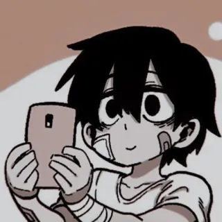 🖤 Anime, Charakter, Handy, Verbände, lächelnd whatsapp sticker