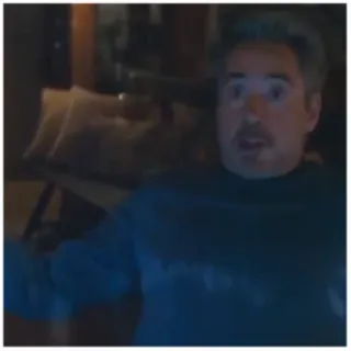 😕 Tony Stark Avengers: Endgame marvel, avengers, tony stark, robert downey jr., schockiert, überraschung telegram sticker