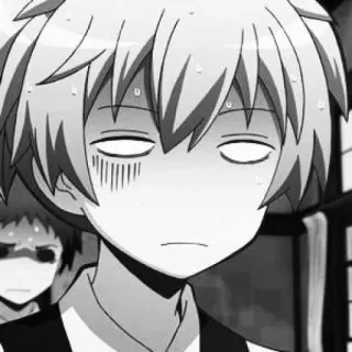🖤 Nagisa Shiota Assassination Classroom Anime, Agotado, Sudor, Cansado, Molestia, Irritación telegram sticker