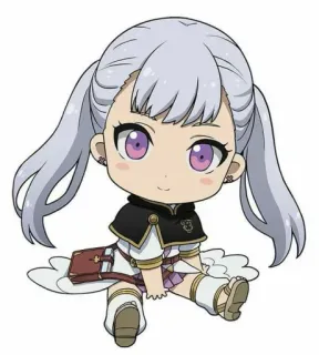 🥺 Noelle Silva Black Clover anime, chibi, cute, manga, noelle silva, black clover telegram sticker