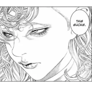 🙄 THIS SUCKS. Manga, Anime, Mujer, Apesta whatsapp sticker