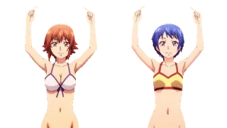 🥳 อนิเมะ, บิกินี, ตัวละคร, Grand Blue whatsapp sticker
