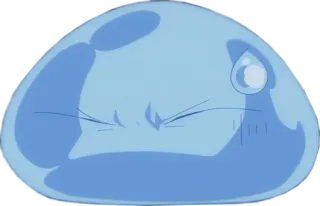 😰 Rimuru Tempest That Time I Got Reincarnated as a Slime Anime, Slime, Monstre, Fantaisie telegram sticker