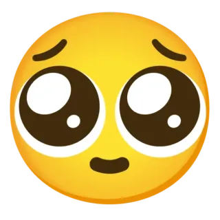 🥺 Biểu tượng cảm xúc, Mắt, Buồn, Van xin telegram sticker