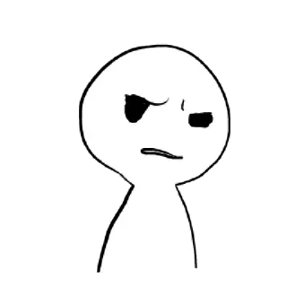 〰 bonhomme allumette, dessin animé, minimaliste, personnage, émotion, dessin telegram sticker