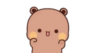 🍩 Bär, niedlich, Tier, Aufkleber telegram sticker