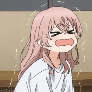 🎀 @HAWKS Anime, Menangis, Gadis, Sedih, Karakter, Emosi telegram sticker