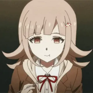 🌸 Chiaki Nanami Danganronpa Anime, Videojuego, Lindo, Chiaki Nanami, Danganronpa telegram sticker
