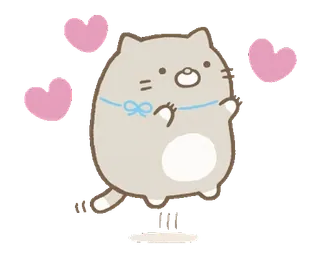 🍞 고양이, 만화, 귀여운, 하트, 동물, 스티커 whatsapp sticker