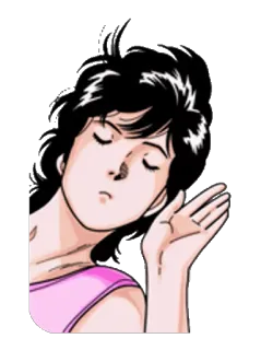😏 anime, girl, cartoon, character, sleepy, cute telegram sticker