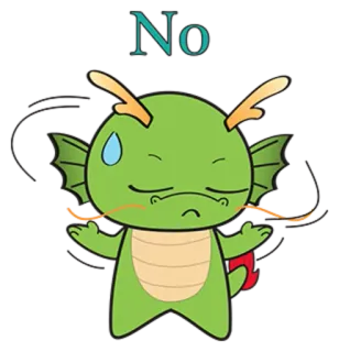 🙅 No naga, kartun, tidak, sedih, kesal, berkeringat telegram sticker
