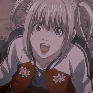 📓 Misa Amane Death Note Аниме, Миса, Тетрадь смерти, Персонаж whatsapp sticker