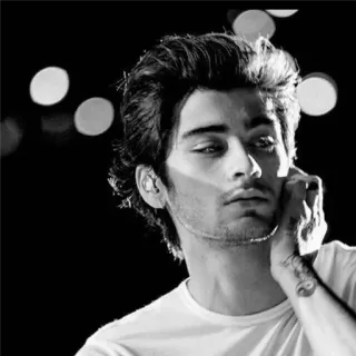 👀 Zayn Malik portrait, man, singer, celebrity, Zayn Malik telegram sticker