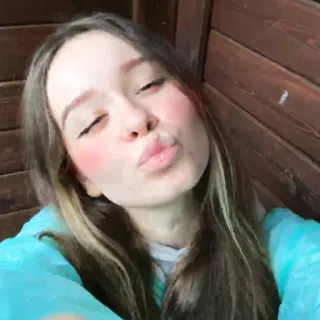 😘 Selfie, Kobieta, Dziewczyna, Twarz, Portret telegram sticker