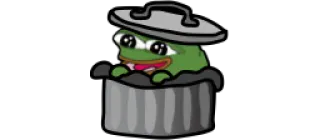 🗑 Pepe the Frog pepe, rana, spazzatura, rifiuti, cassonetto telegram sticker