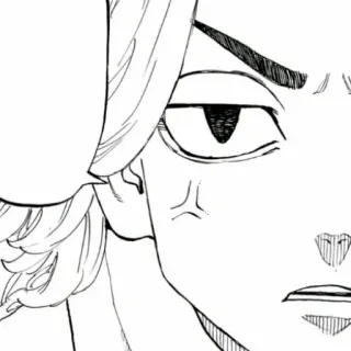 💛 Anime, Manga, Charakter, Ausdruck, Gesicht, Skizze telegram sticker