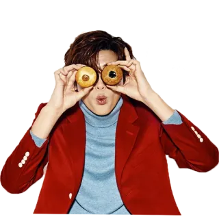 😳 uomo, cibo, persona, ritratto, divertimento, muffin telegram sticker
