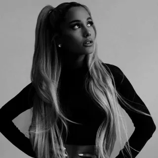 🏹 Ariana Grande Ariana Grande, cantante, retrato, celebridad, música telegram sticker