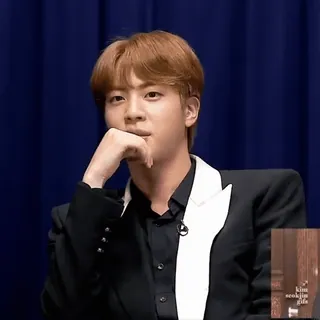 ☁️ Jin 歌手, Kポップ, 男性, ファッション, 人物, 有名人 telegram sticker