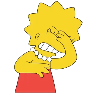 👤 Lisa Simpson The Simpsons lisa simpson, cartoon, charakter, die simpsons, gelb, weinend, verärgert whatsapp sticker