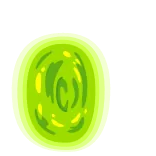 👋 chicken, portal, cartoon, bird, green, glasses telegram sticker