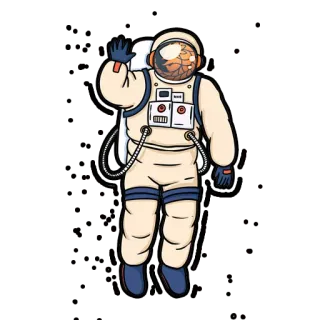 😂 宇航员, 太空服, 太空探索, 科学, 外太空, 星星 telegram sticker