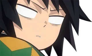 😵 Giyu Tomioka Demon Slayer Giyu Tomioka, Demon Slayer, anime, manga, character, funny telegram sticker