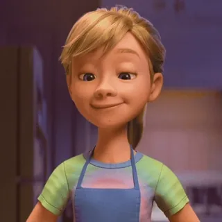 😊 Riley Andersen Inside Out cartoon, animated, character, girl, Riley, Inside Out telegram sticker