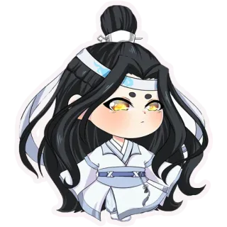 😠 chibi, anime, cartoon, character, manga telegram sticker