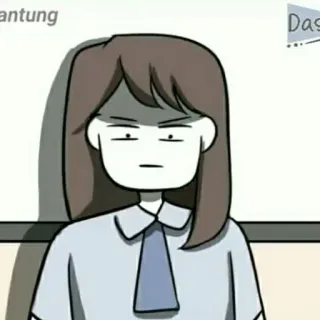 📍 antung 漫画, キャラクター, 女の子, 怒り telegram sticker